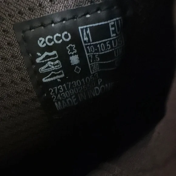 Ecco Chestnut Leather Womens Shape 35 Boot Ankle size 10.5 H8N10 - Picture 7 of 8